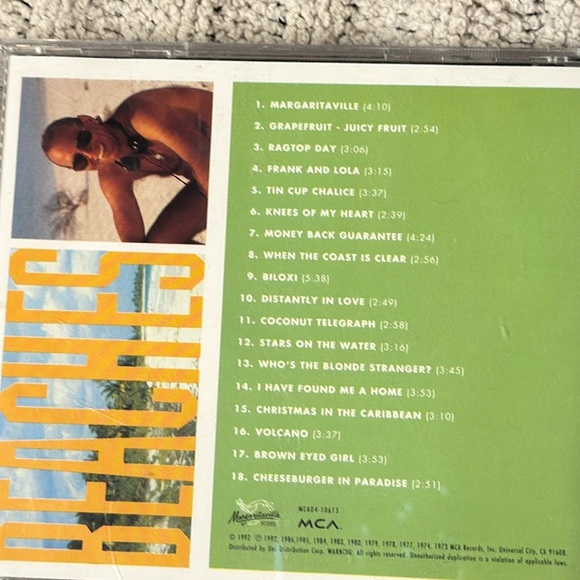 Jimmy Buffett “Beaches, Bars & Boats” CDs - preowned see pics for songs/cond - Picture 3 of 5